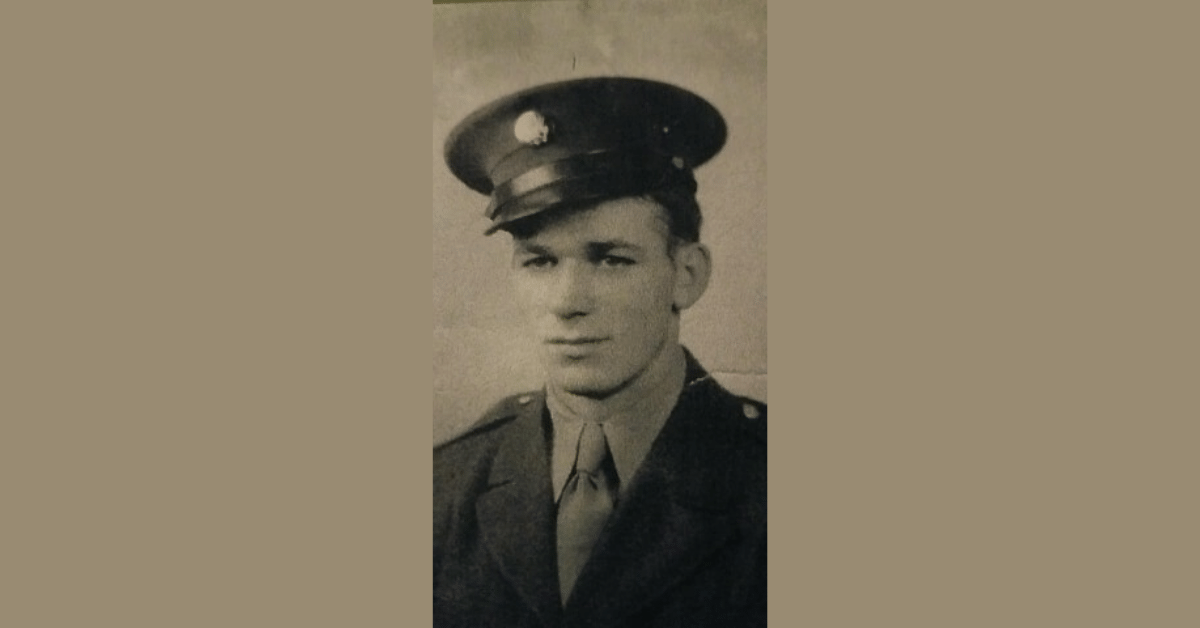  Corporal Chester T. Dean was killed in a training accident in Wales. This is one of two known photographs of Chet. Photo courtesy Deb Covey Morley 