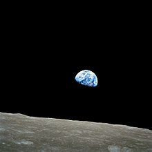  Earthrise is the name of this photograph taken during the Apollo 8 mission in December 1968.  Photo: NASA 