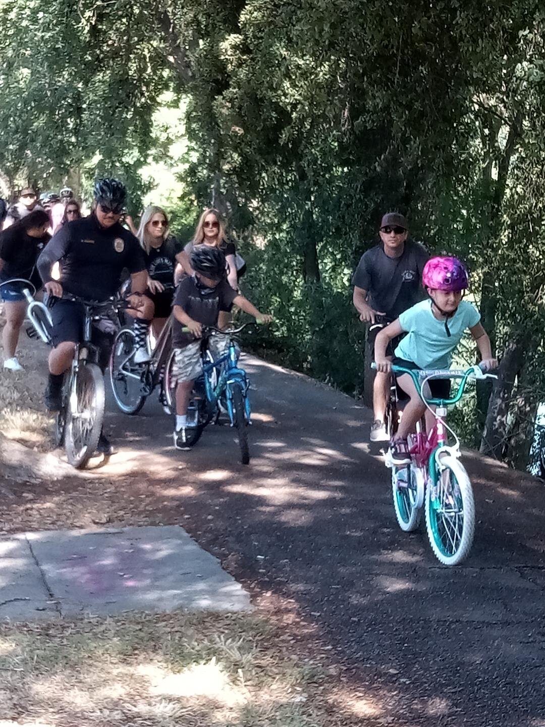 The pace was kept with the help of officers from the Department’s Bike Unit. Photo: Steve Newvine 