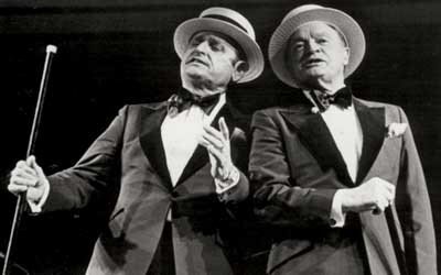  Alex Spanos was good friends with Bob Hope.  Here, the pair performed a soft-shoe dance routine for a charity function. Photo: AGSpanos.com 