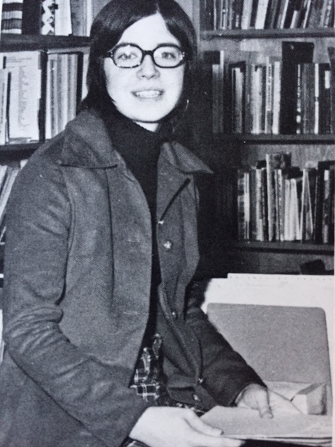  An early picture of Christine Allen (now Christine Chaufty).  She would soon return to the school after graduation in 1971 and build a forty-seven year career in the administrative offices.  Photo: South Lewis year book. 