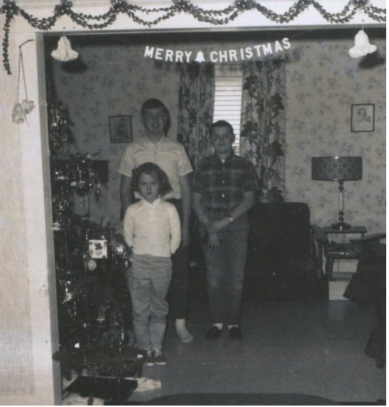  My brother Terry and sister Becky in a holiday photo from the late 1960s.  Photo: Newvine Personal Collection 