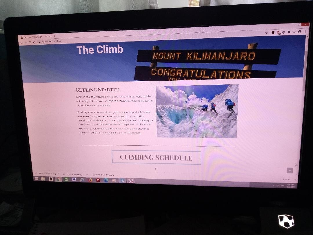  The website ValleyTough.com has photos, videos, and a section on how to support the California mountain hikes of Brennen Thompson and Garrett Wright. Photo: Valley Tough. 