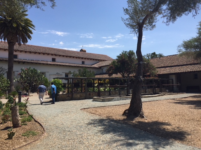  The grounds of the Mission at San Juan Bautista in San Benito County in California.  Photo by Steve Newvine 