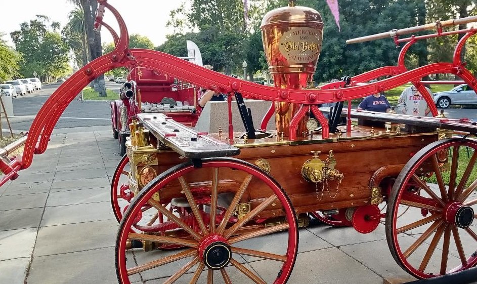 Old Betsy, the first piece of firefighting equipment acquired by the Merced Fire Department in 1974. Photo: Steve Newvine