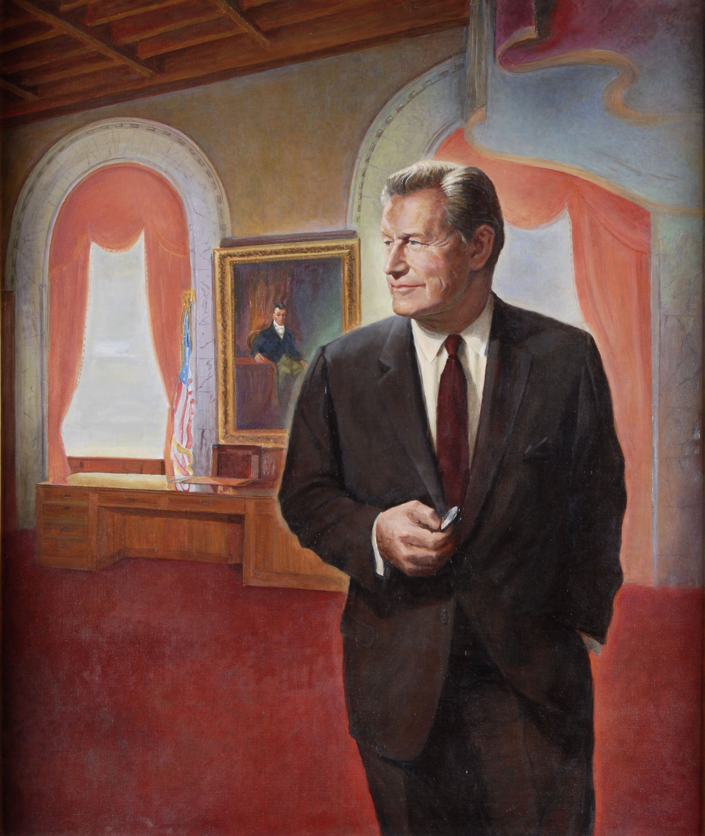 Former NY Governor Nelson Rockefeller who conceived the Empire State Plaza project in the 1960s.  The project was completed in the mid-1970s. Photo: empirestateplaza.ny.gov   
