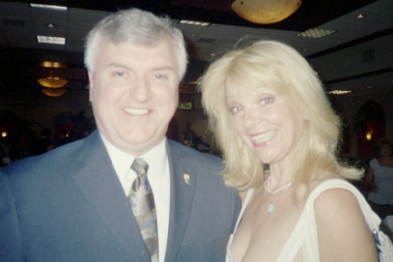  Actress Teresa Ganzel and Steve Newvine. Photo:  Newvine Personal Collection 