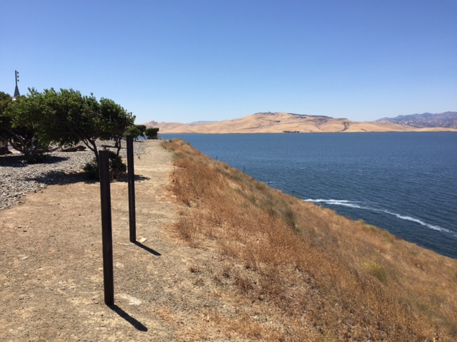  An up close look at the water in the San Luis Reservoir.  Photo by Steve Newvine 