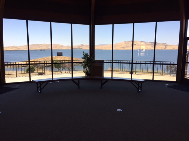  The Visitor Center at the Romero Outlook of the San Luis Reservoir.  Photo by Steve Newvine 