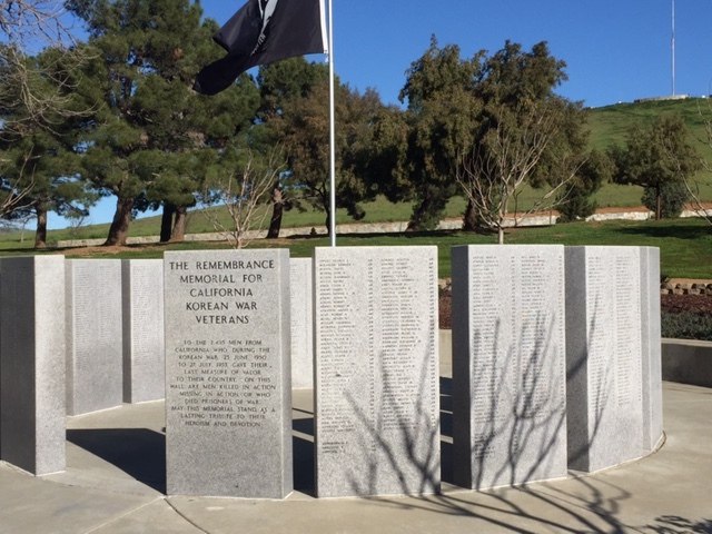  The Californian Korean War Memorial lists the name of every soldier from California who served in that war.  Picture:  Steve Newvine 