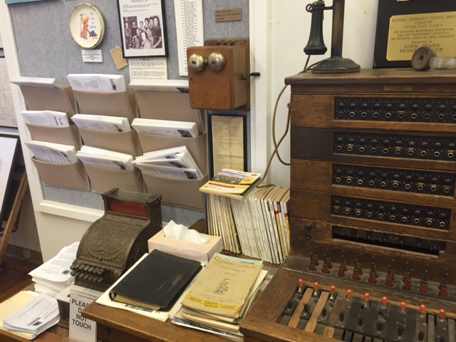 Telephone operator’s station display at the Livingston Historical Society Museum.  Photo by Steve Newvine 