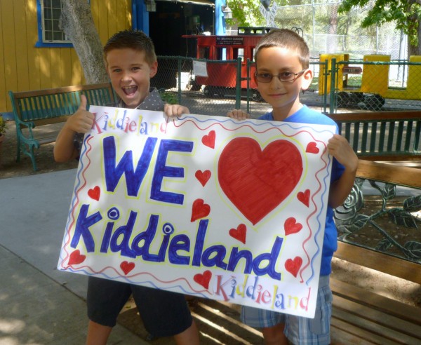 Kiddieland in the Applegate Park next to the Merced Zoo