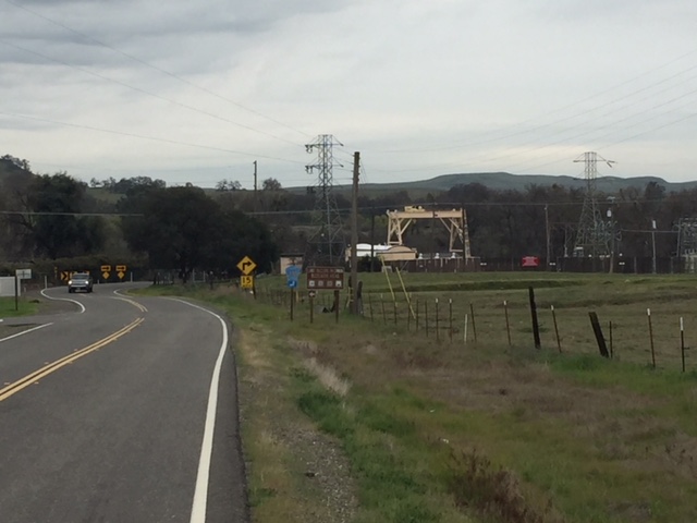   The intersection where Merced Falls Road begins going north was once a thriving business center.  Photo by Steve Newvine  