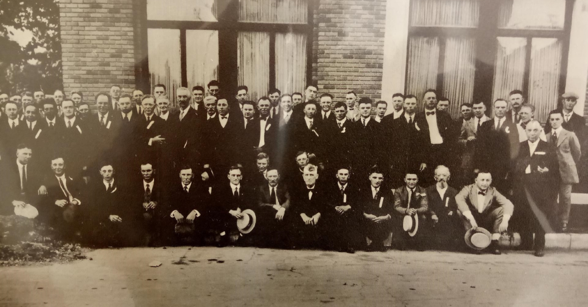  Here are the founding members of the Merced Council of the Knights of Columbus. The local Council was chartered in 1922.  Photo: St. Teresa of Calcutta Council, Knights of Columbus  
