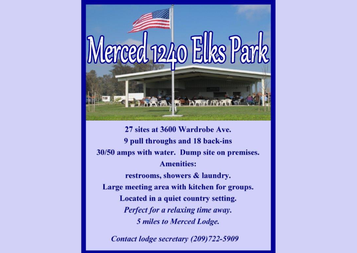 Merced 1240 Elks park