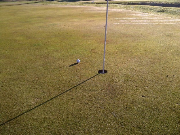   The closest my ball ever got to the cup off a tee shot happened at River Park Golf Course in Madera.  Photo- Steve Newvine 