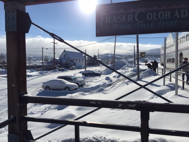   At over 8,000 feet elevation, it was a very cold but strikingly beautiful stop along our trip in Fraser, Colorado.  Photo by Steve Newvine 