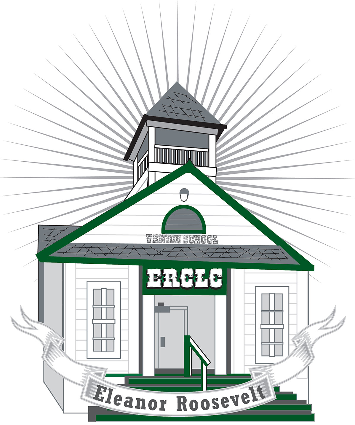  The logo for Learning Center uses the school house image. Photo: ERCLC. 