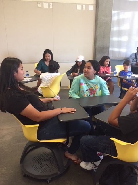  The Summer Enrichment Program of Harvest Park Education Center is providing learning opportunities on two levels- the grade school children participating in the five-week sessions, and the UC Merced interns who are gaining experience working with children.  Photo by Steve Newvine 