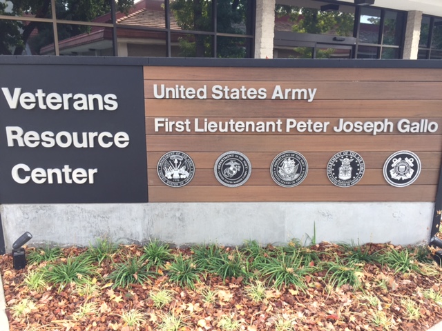  The Gallo Veterans Resource Center serves approximately one-hundred, fifty veterans, active reserve, and their dependents.  Photo by Steve Newvine 