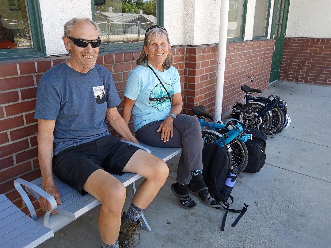 The Sunns felt a true sense of accomplishment traveling from Chico to Yosemite using nothing but public transportation and their foldable bicycles. Photo: Steve Newvine
